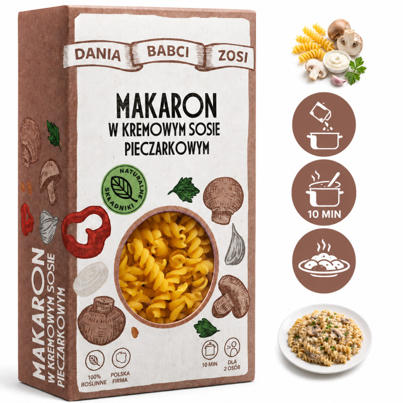 DANIA BABCI ZOSI - MAKARON w sosie pieczarkowym 150g