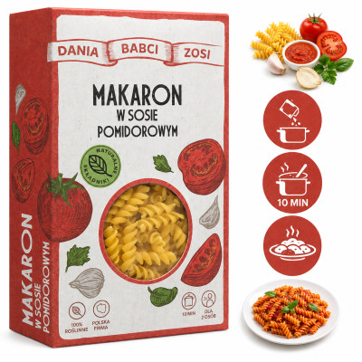 DANIA BABCI ZOSI - MAKARON w sosie pomidorowym 180g