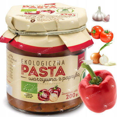 Dary Natury PASTA WARZYWNA do pieczywa dań Z PAPRYKĄ eko 200g