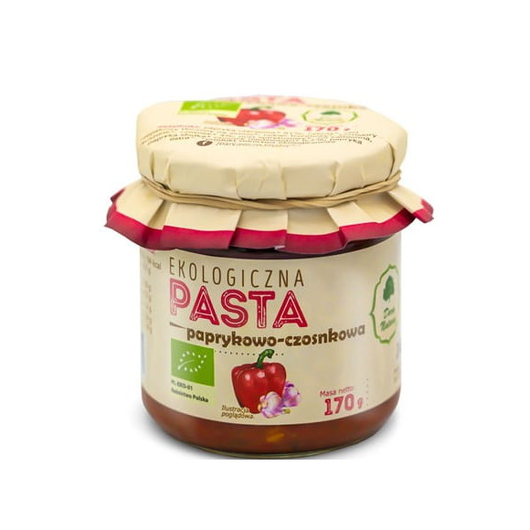 Dary Natury PASTA PAPRYKOWO CZOSNKOWA eko BIO 170g słoik