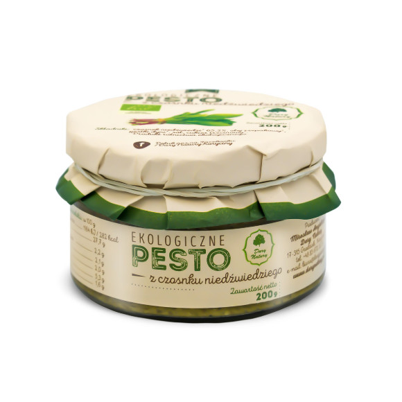 Dary Natury PESTO Z CZOSNKU NIEDŹWIEDZIEGO ekologiczny eko bio 200g słoik