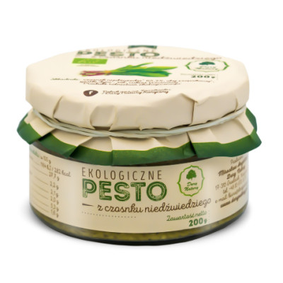Dary Natury PESTO Z CZOSNKU NIEDŹWIEDZIEGO ekologiczny eko bio 200g słoik