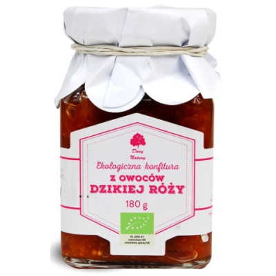Dary Natury KONFITURA Z OWOCÓW DZIKIEJ RÓŻY dzika róża owoce dżem 180g