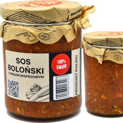 Mielczarek SOS BOLOŃSKI Z MIĘSEM WIEPRZOWYM w SŁOIKU gotowe