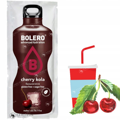 BOLERO DRINK WIŚNIOWA WIŚNIA COLA CHERRY KOLA 9g KRÓTKA DATA