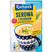 Kucharek ZUPA SEROWA Z GRZANKAMI jednoporcjowa GOTOWA W 1