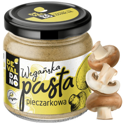 WEGETARIAŃSKA PASTA PIECZARKOWA GRZYBOWA z pieczarek do pieczywa Devaldano