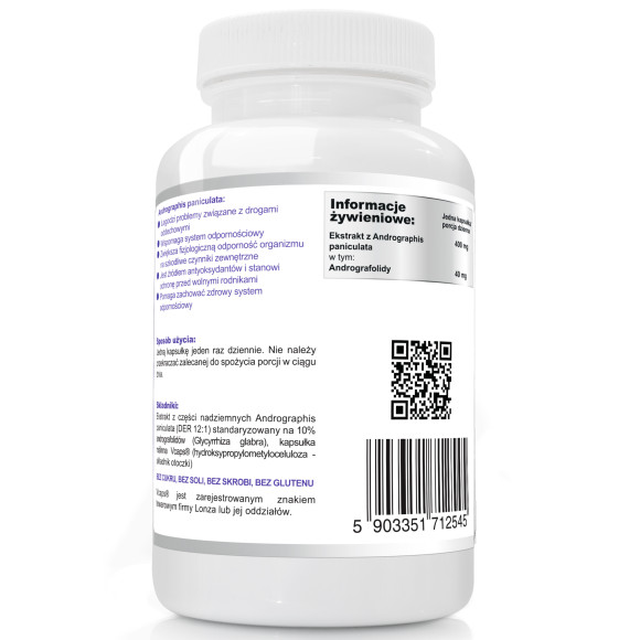 Wish ANDROGRAPHIS 10% ekstrakt 400MG 60kaps wsparcie ODPORNOŚĆ