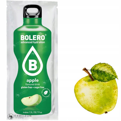 BOLERO DRINK zWITAMINĄ C bez cukru APPLE JABŁKO 9g KRÓTKA DATA