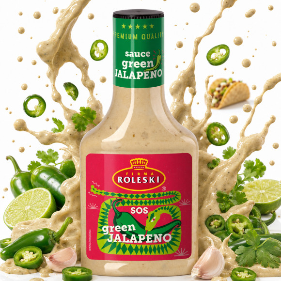 Roleski SOS Green Jalapeno SOS MAJONEZOWY Z JALAPENO I DIJON 290G