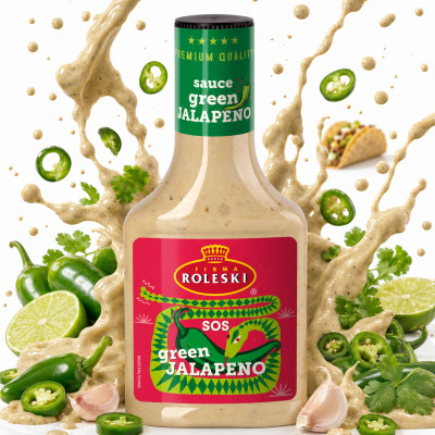 Roleski SOS Green Jalapeno SOS MAJONEZOWY Z JALAPENO I DIJON 290G