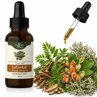NANGA LuCorAsh LUKRECJA + CORDYCEPS + ASHWAGANDHA 100ml pomoc ENERGIA STRES