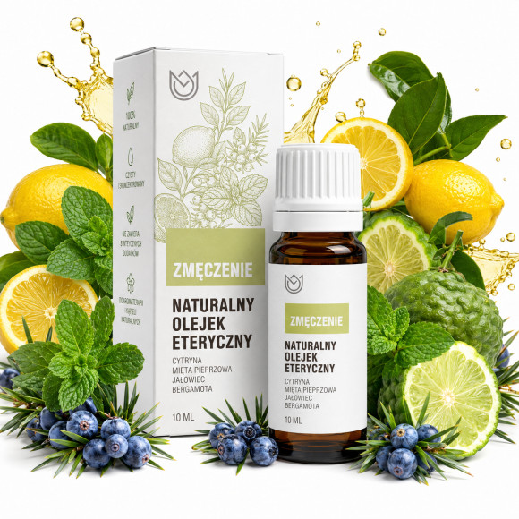 NATURALNY OLEJEK eteryczny ZMĘCZENIE mix 4 olejków