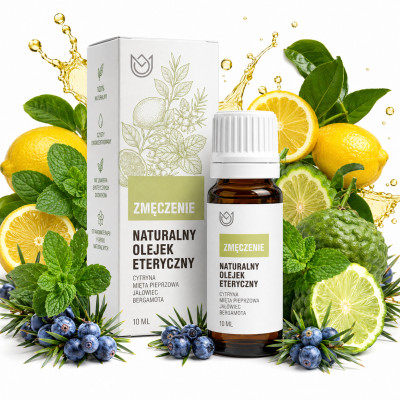 NATURALNY OLEJEK eteryczny ZMĘCZENIE mix 4 olejków