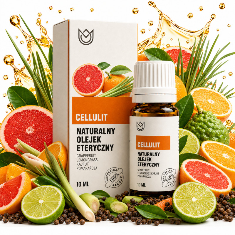 NATURALNY OLEJEK eteryczny na CELLULIT mix 4 olejów