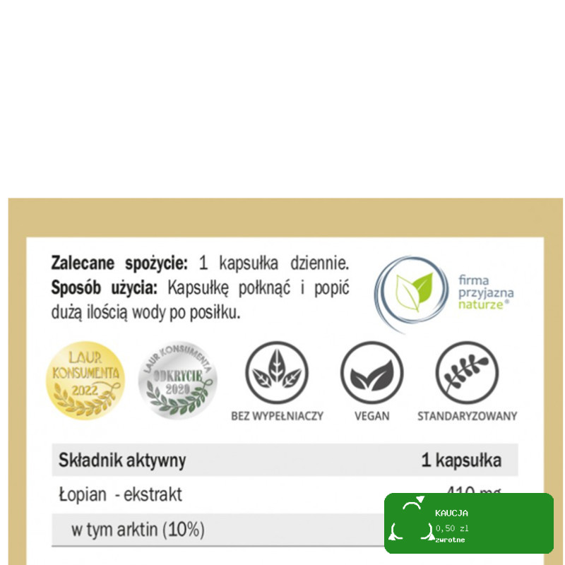 Yango ŁOPIAN KORZEŃ wsparcie ŁADNA SKÓRA WŁOSY 90 kapsułek