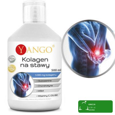 Yango KOLAGEN NA STAWY 5000mg + Glukozamina MSM 500ml