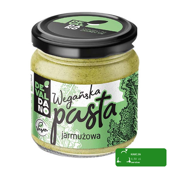 WEGAŃSKA PASTA JARMUŻOWA słonecznikowa Z JARMUŻEM 170g Devaldano