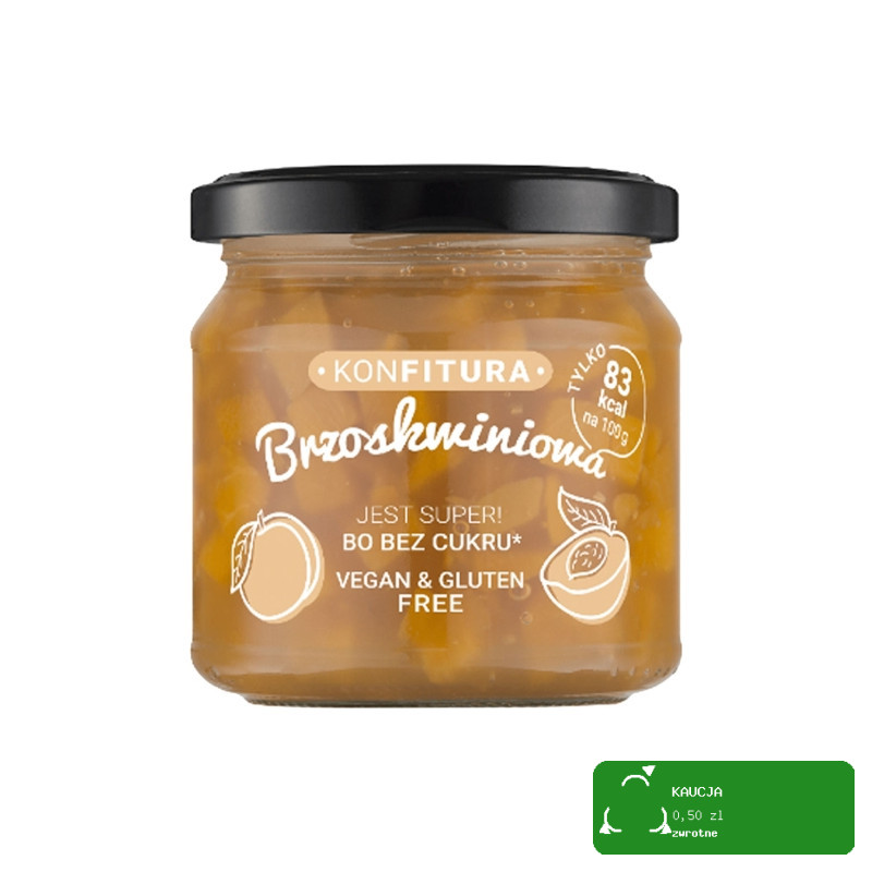 Devaldano KONFITURA BRZOSKWINIOWA bez CUKRU 190G