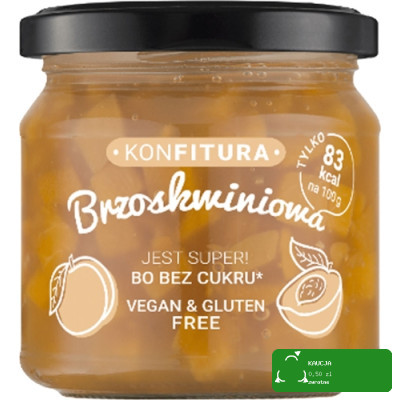 Devaldano KONFITURA BRZOSKWINIOWA bez CUKRU 190G