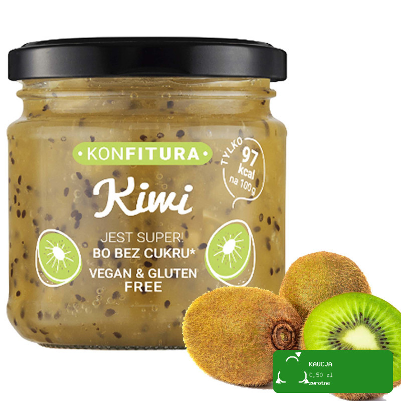 DEVALDANO - KONFITURA BEZ CUKRU - KIWI 190G / słoik