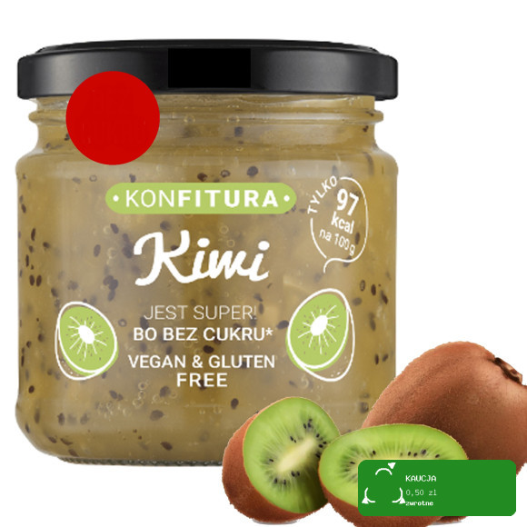 DEVALDANO - KONFITURA BEZ CUKRU - KIWI 190G / słoik