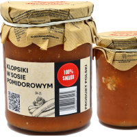 Mielczarek KLOPSIKI W SOSIE POMIDOROWYM W SŁOIKU GOTOWE