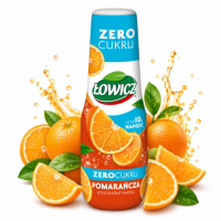 Łowicz SYROP POMARAŃCZA ZERO CUKRU 500ML KONCENTRAT DO