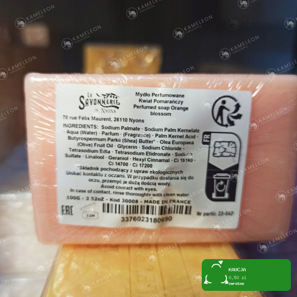 MYDŁO FRANCUSKIE MARSYLSKIE KWIAT POMARAŃCZY 100G