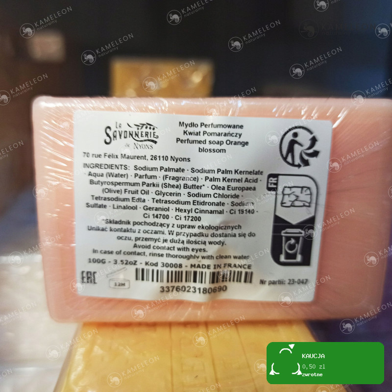 MYDŁO FRANCUSKIE MARSYLSKIE KWIAT POMARAŃCZY 100G