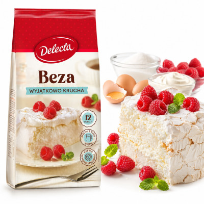 Delecta CIASTO BEZA wyjątkowo KRUCHA na 12 porcji 260g mieszanka