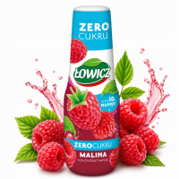 Łowicz SYROP MALINA ZERO CUKRU 500ML KONCENTRAT DO