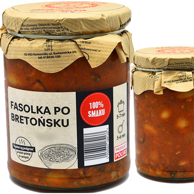 Mielczarek FASOLKA PO BRETOŃSKU W SŁOIKU GOTOWE DANIE