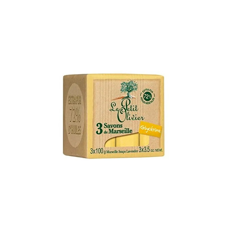 LE PETIT OLIVIER mydło francuskie marsylskie WERBENA CYTRYNOWA 3x 100g 300g