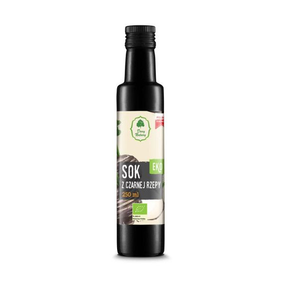 Dary Natury SOK Z CZARNEJ RZEPY ekologiczny 250ml wsparcie TRAWIENIE WĄTROBA
