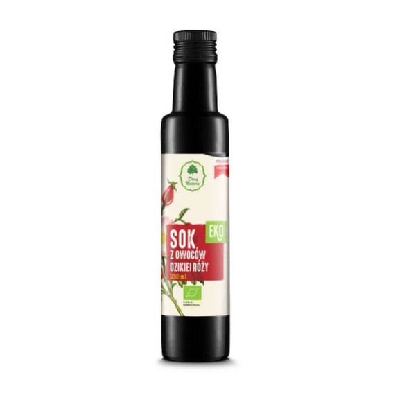 Dary Natury SOK Z OWOCÓW DZIKIEJ RÓŻY EKO ekologiczny 250ml BOMBA WITAMIN