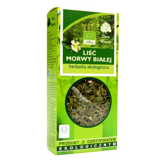 Dary Natury MORWA BIAŁA LIŚĆ MORWY BIAŁEJ eko 50g wsparcie POZIOM CUKRU