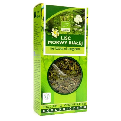 Dary Natury MORWA BIAŁA LIŚĆ MORWY BIAŁEJ eko 50g wsparcie POZIOM CUKRU