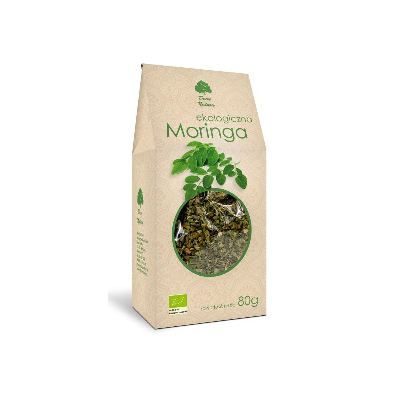 Dary Natury EKOLOGICZNY LIŚĆ MORINGA wsparcie PRAWIDŁOWY POZIOM GLUKOZY 80g