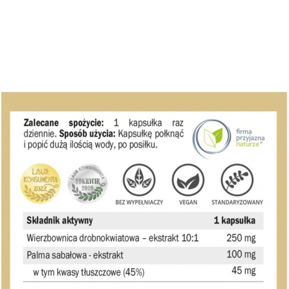 Yango WIERZBOWNICA dla MĘŻCZYZN wsparcie PROSTATA HORMONY