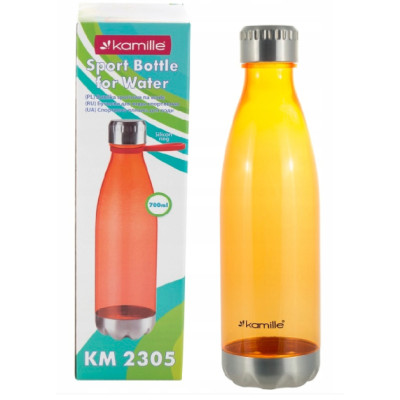 BUTELKA BIDON SHAKER na WODĘ NAPOJE TWORZYWO 700ml Kamille POMARAŃCZOWA
