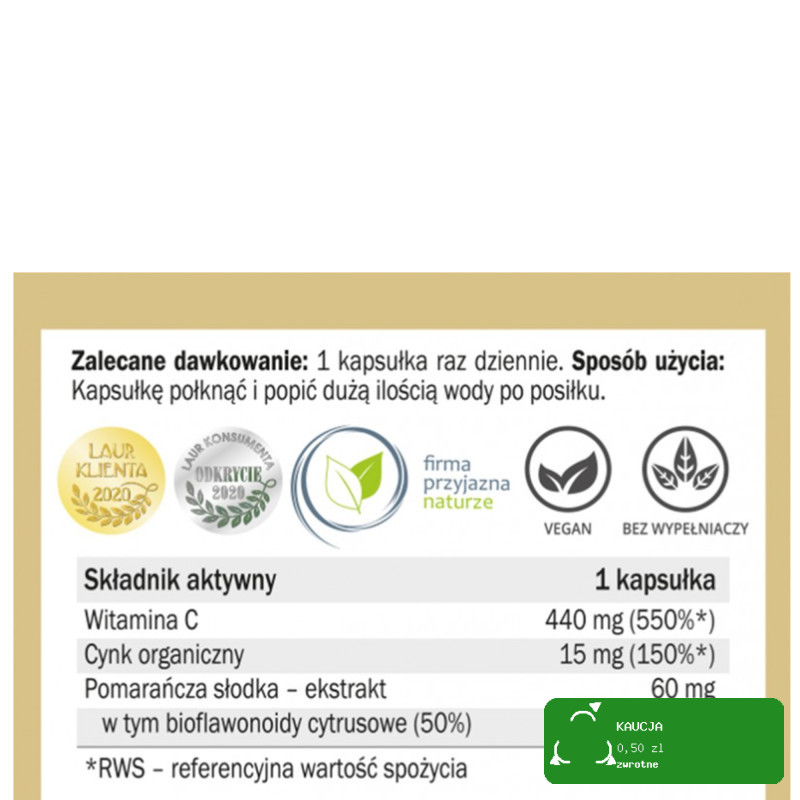 Yango WITAMINA C Z BIOFLAWONOIDAMI 90 kapsułek