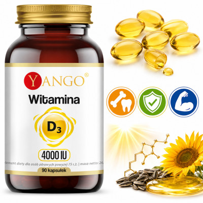 Yango WITAMINA D3 4000 IU 90 kapsułek