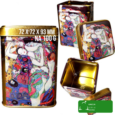 PUSZKA METALOWA nHERBATĘ premium GUSTAW KLIMT 100G