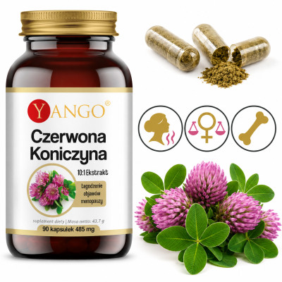 Yango CZERWONA KONICZYNA wparcie MENOPAUZA PERIMENOPAUZA 90 kapsułek