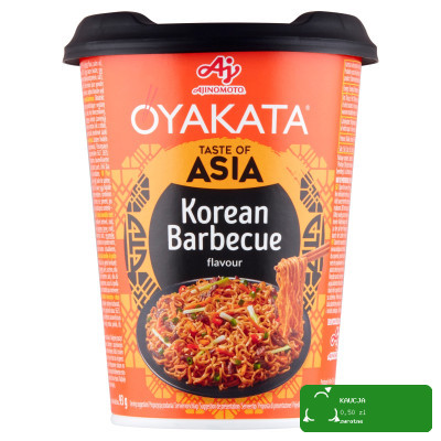 OYAKATA TASTE of ASIA makaron koreański ostry BARBECUE BBQ 93g