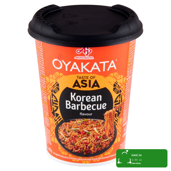 OYAKATA TASTE of ASIA makaron koreański ostry BARBECUE BBQ 93g