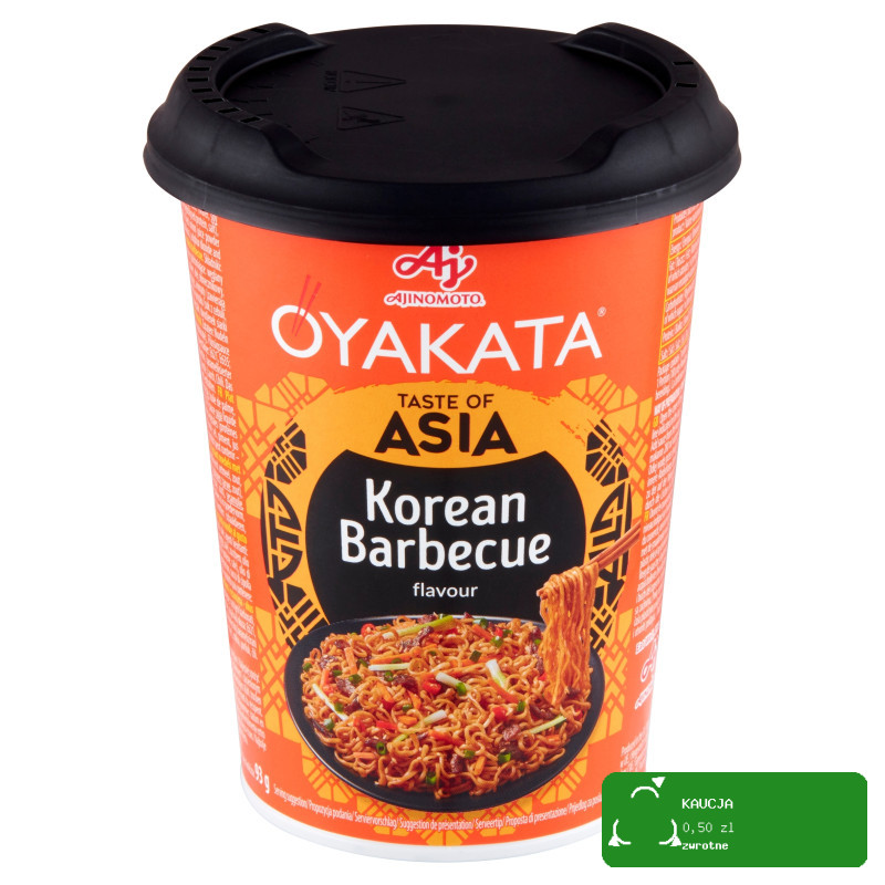 OYAKATA TASTE of ASIA makaron koreański ostry BARBECUE BBQ 93g