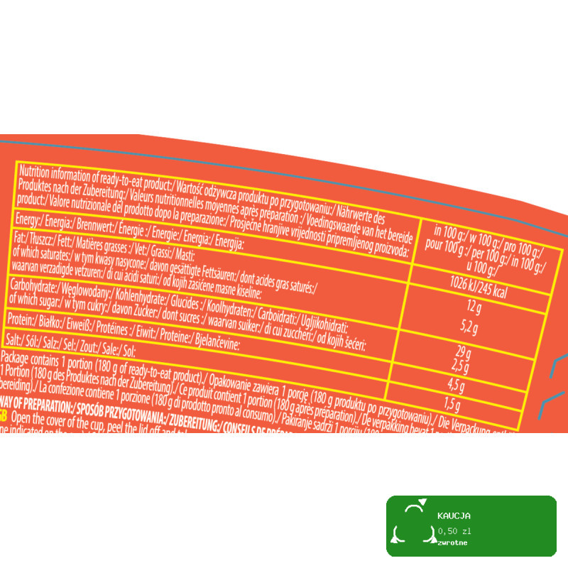 OYAKATA TASTE of ASIA makaron koreański ostry BARBECUE BBQ 93g