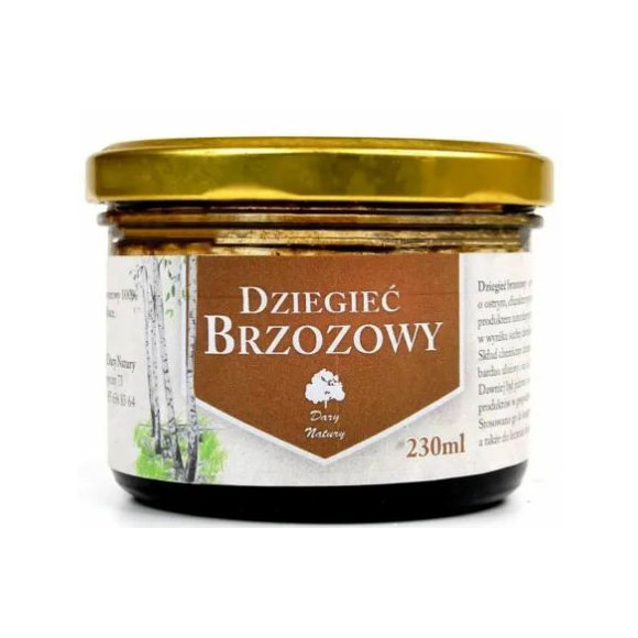 Dary Natury DZIEGIEĆ BRZOZOWY DZIEGĆ Z BRZOZY ekologiczny eko 230ml słoik